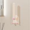 Wall-Mounted Hair Tie Holder Horizontal Vertical Hair Accessories Organizer Adhesive Hair Ties Ropes Bands Organizer for Bathroom Cabinet Bedroom Wall