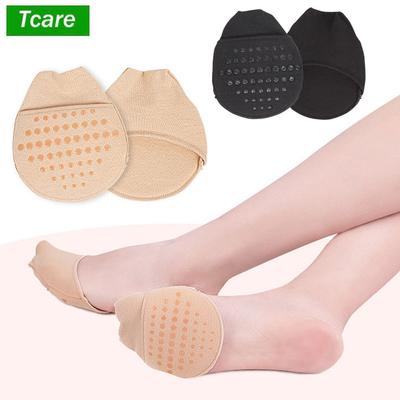 Women's Invisible Toe Cover With Padding Non-Skid Bottom For High Heels Foot Care Liner Socks