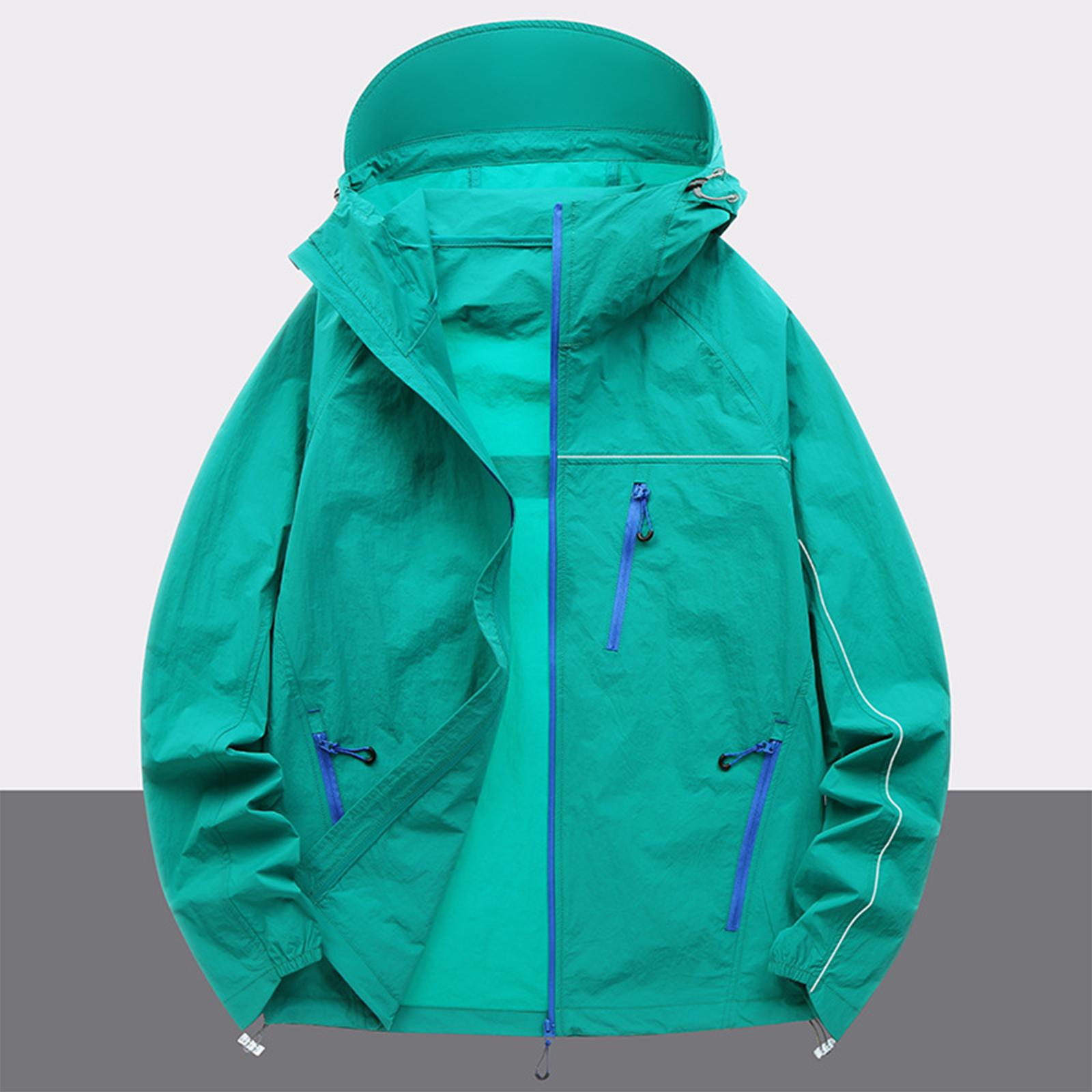 Men s And Women s Hoodie Breathable - Thin Coat Sunscreen L зелёный