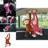 Cute Monkey Car Tissue Box Holder Plush Material Long-lasting Car And Home Use