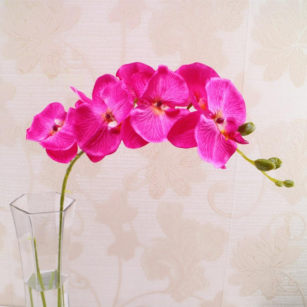 Simulace Květina Motýlí Orchidej Umělá Hedvábná Falešná Rostlina Květina Vnitřní