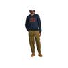 Timberland Letter Drop Shoulder Round Neck Long Sleeve Sweatshirt Men Sweatshirt Navy-Blue A6977-433