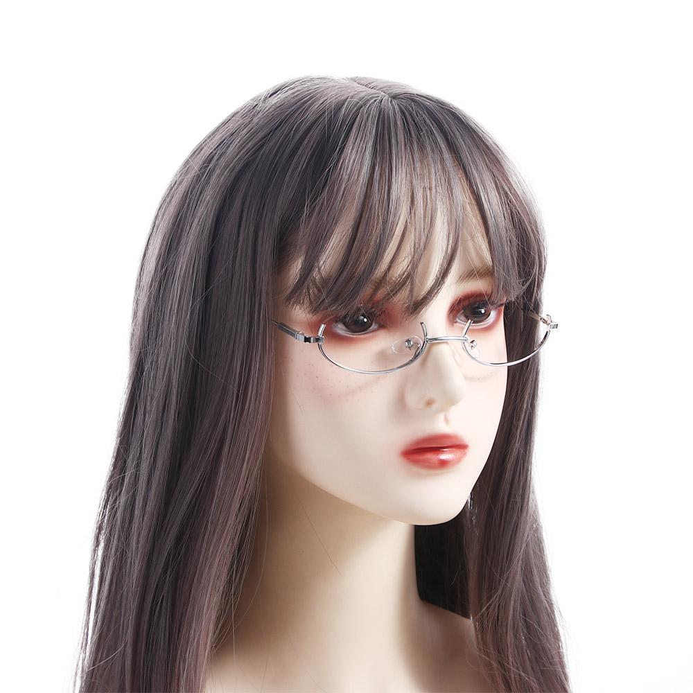 Party Eyewear Oval Glasses Frame Spectacle Frames Photography Decoration Half Frames Glasses Frame