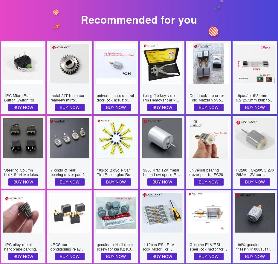 FC-280PC-22125 19,6mm 9,8mm Wellenlänge FLACHE D-Welle Auto-Türschloss Motoraktuator für Toyota DIY-Motor 12V DC FC-280SC 20150