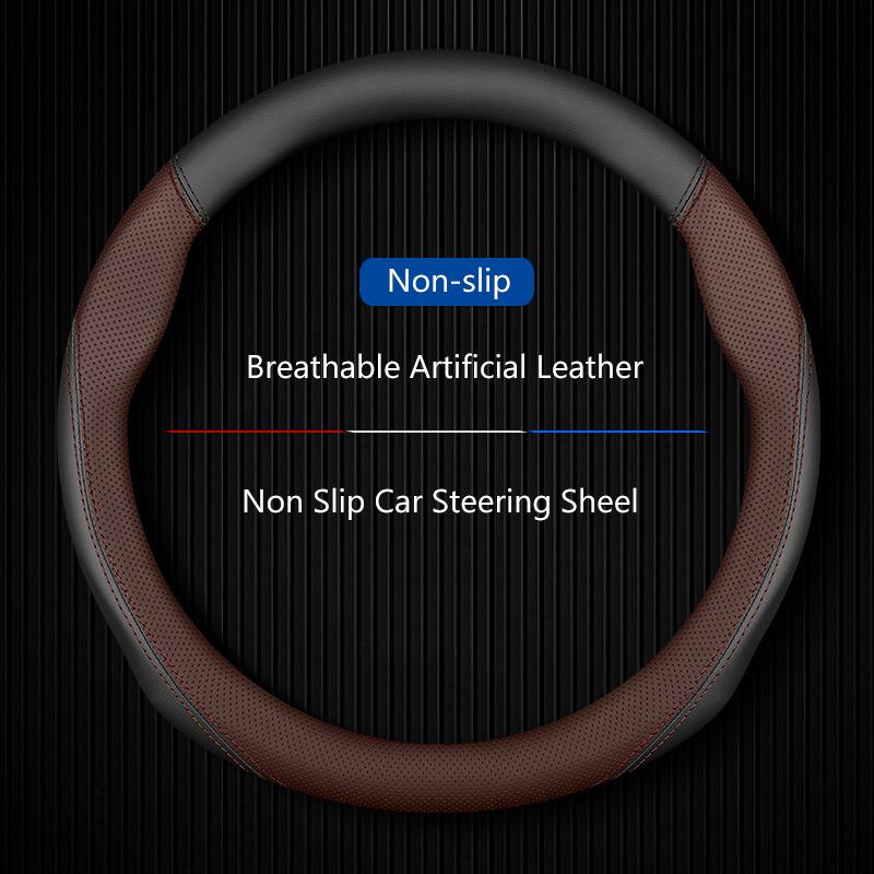 Suede Leather Car Steering Wheel Cover, Anti-Slip, Leatherette Booster Cover , Fit For Porsche Cayman 2012 2013 2014 2015 2016