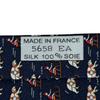Excellent HERMES Tie Riding Pattern Navy Blue Silk Mens 5658 EA Used