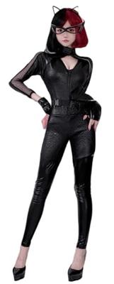 Longpen All-in-One Wonder Woman/Catwoman Bodysuit Costume for Adults, Halloween, Parties, Stage Performances, and Sexy Hero/Villain Cosplay (Size M)
