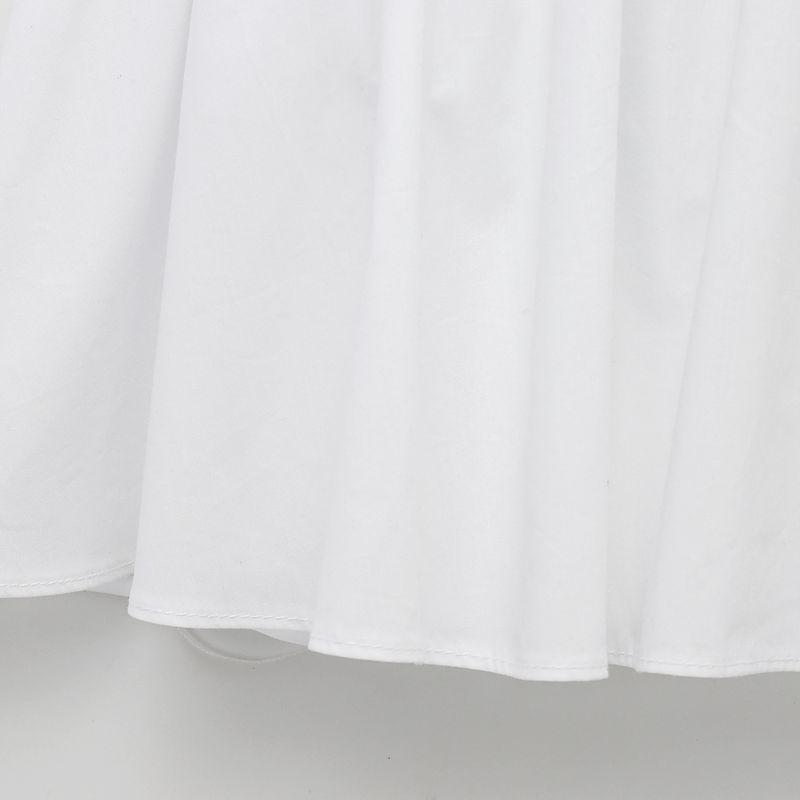 Jnleaog Spring New Arrival Women's Clothing Fashion Style French Fashion In Stock Drawstring Bowknot Decoration Poplin Tops