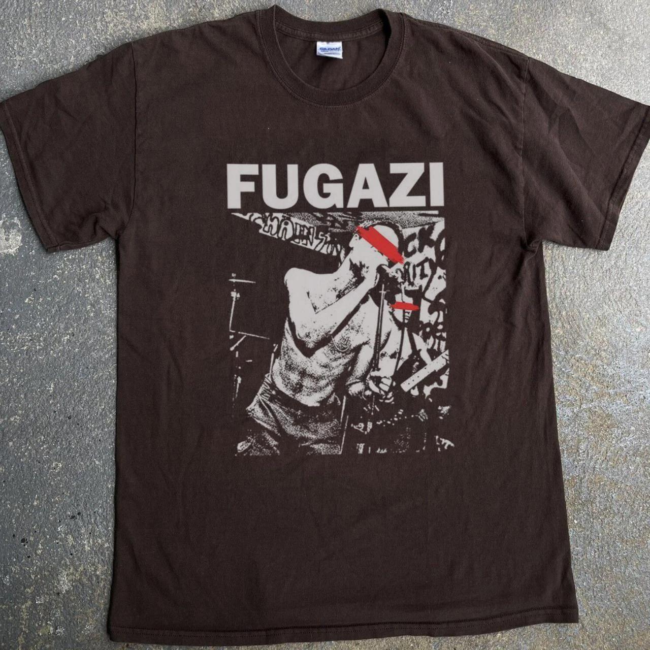 

FuGazi Retro Style Cotton T-shirt Unisex T-shirt American Fashion Men s and Women s Crew Neck T-shirt Trendy T-shirt - Men s ... S разноцветный
