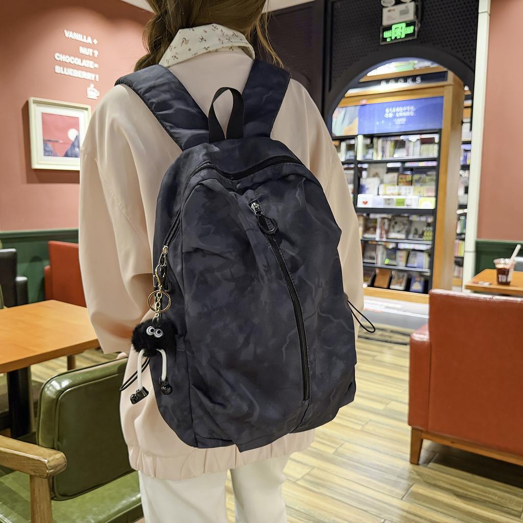 Schoolbag new Korean version backpack junior high school college student large capacity schoolbag men's and women's autumn tie-dye printing travel