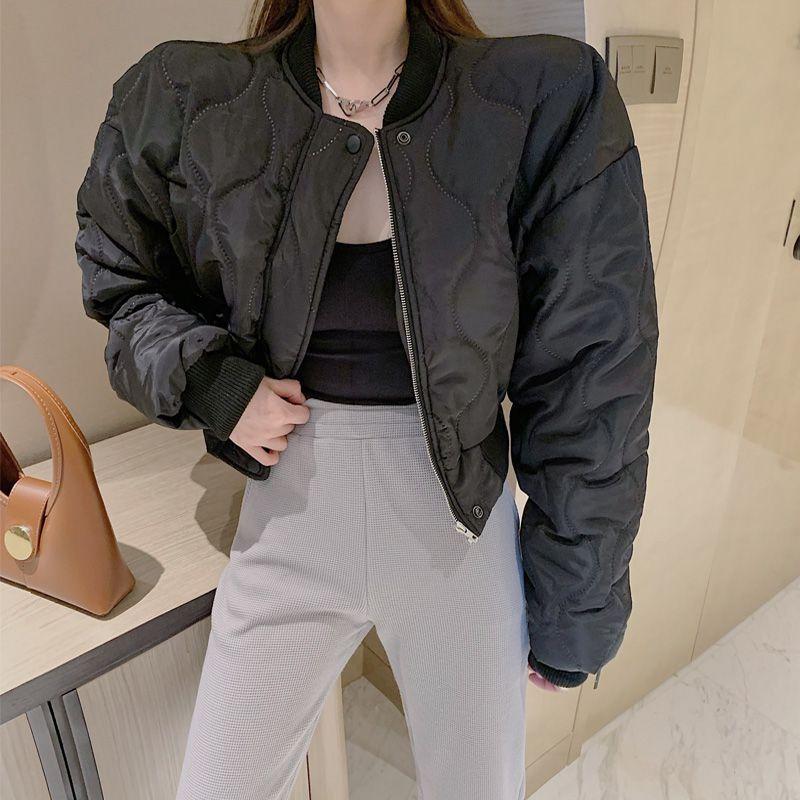 Cotton Jacket Women's Short Cotton Jacket Parkas 2025 Thicken Warm Outwear Baseball Jacket Casual Winter Coat for Women