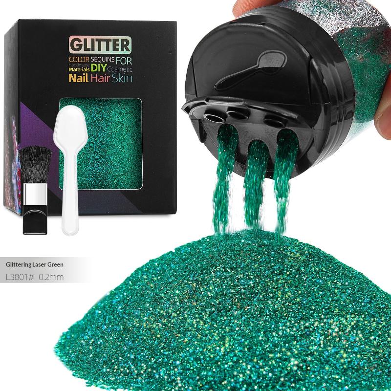 Innovative Nail Glitter Powder Multicolored Metallic Shine for Resin Craft and DIY Activities