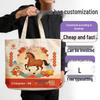 Year of the Horse Custom Logo Canvas Tote Bag for Annual Meeting Souvenir by Image