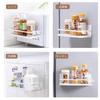 Eachjoy Magnetic Spice Rack, Laundry Storage, Refrigerator Side Rack x 2 Set (Black)