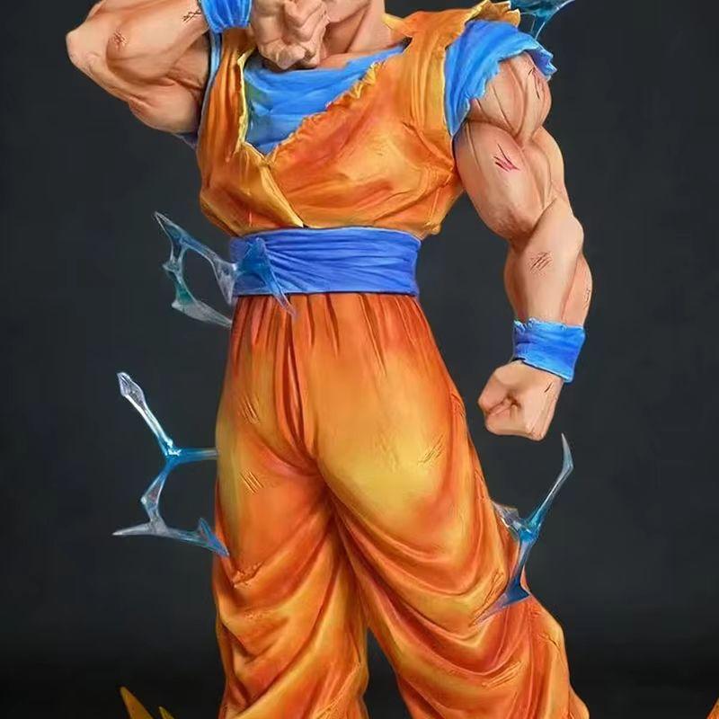 34cm Jj Infinite Super 2 Son Goku Anime Figure Dragon Ball Model Decorative Pang Garage Kit Pvc Statue Children Dolls Toys Gifts