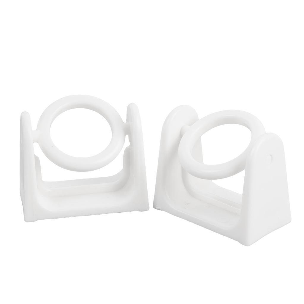 10Pcs Curtain Rod Bracket Rotatable Self Adhesive Curtain Pole Holder for Bathroom Bedroom Kitchen