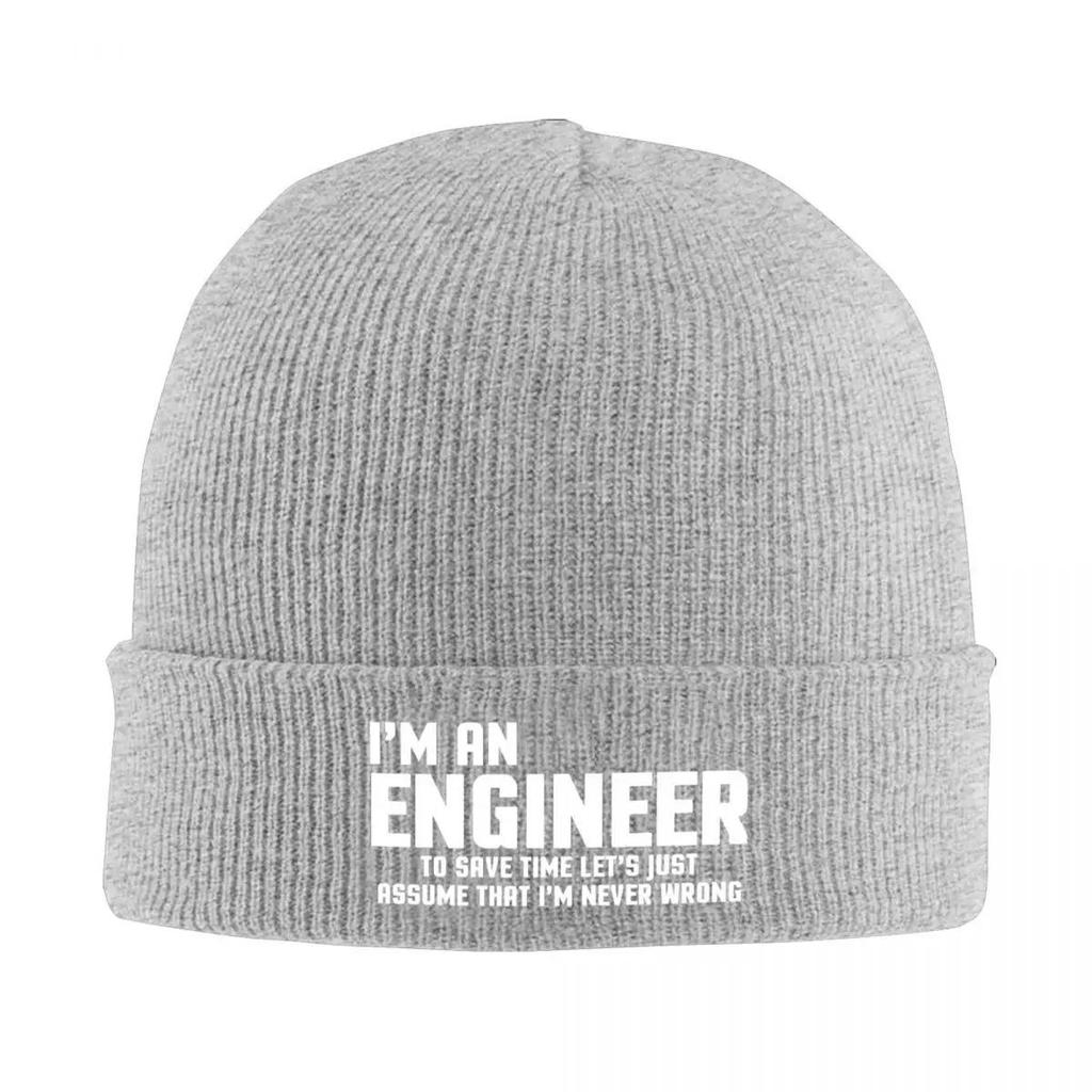 I'm An Engineer Knitted Bonnet Caps 100% Cotton Fashion Keep Warm Hats