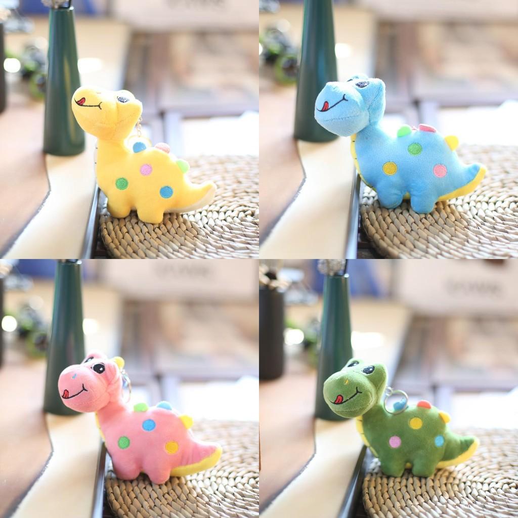 Plush Dinosaur Keychain With Soft Short Pile For Kids And Collectors