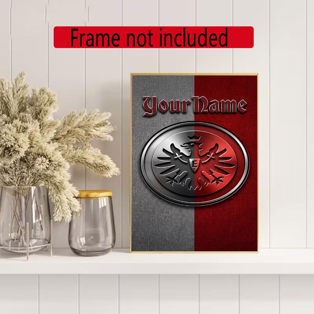 Eintracht Frankfurt Personalized Name Diamond Paintings Mosaic Wall Round Diamond Art Painting Kits Embroidery Crystal Accessories Frameless