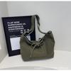 Bag women's 2025 new fashion shoulder bag, large capacity tote bag, class commuting crossbody bag, canvas bag
