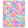 Flannel Throw Blanket Cartoon Nap Blanket Comfortable Plush Blanket  All-Season