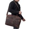Full-Grain Leather Briefcase: Handmade Messenger Bag Personalized Vintage Gift Shoulder Bag