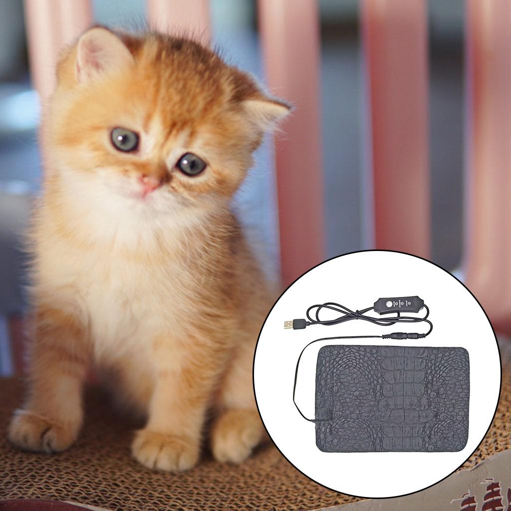 Pad 3 Level Adjustable Temperature Heater Resistant Small USB Tortoise Pets , 15x22cm