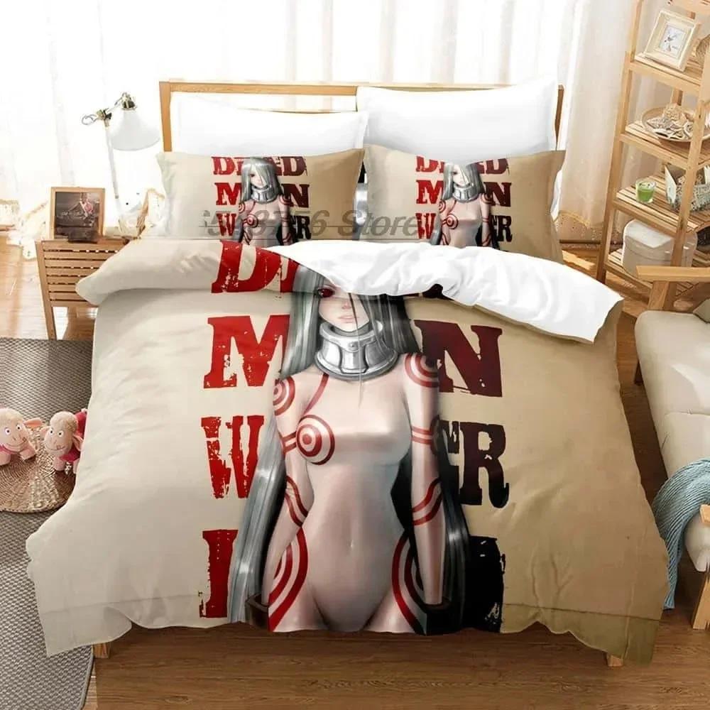 3D Anime Deadman Wonderland Printed Bed Set Duvet Cover Pillowcase Bedding Set Bed Linen Sheet Quilt Cover Full Queen King Size