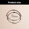 Glowing Bead Bracelet Set Waterproof Rope Bracelet Braided Bracelets Acrylic Texture Perfect for Women and Couples