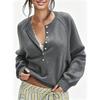 Autumn and Winter New Women's Breasted Semi-open Neck Sweater Versatile Knitted Top Women