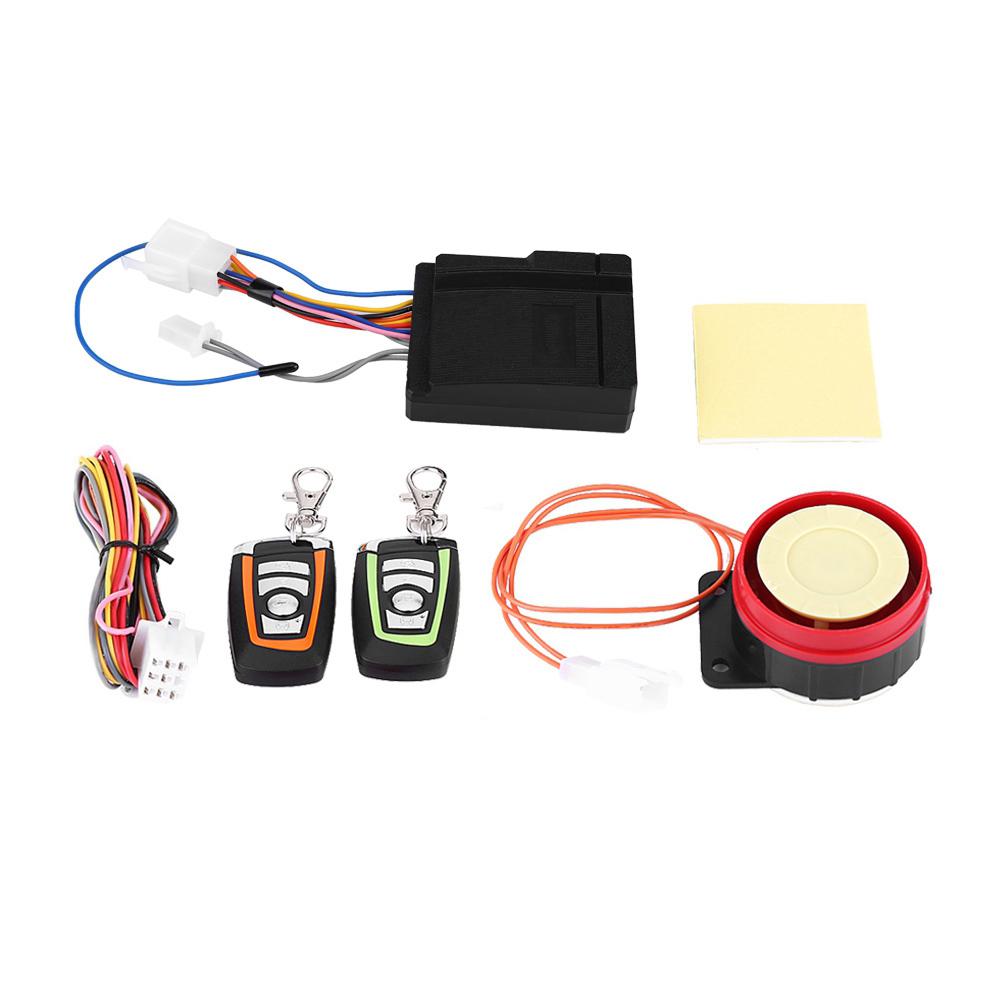 Motorcycle  Anti theft Security Alarm System Remote Control белый