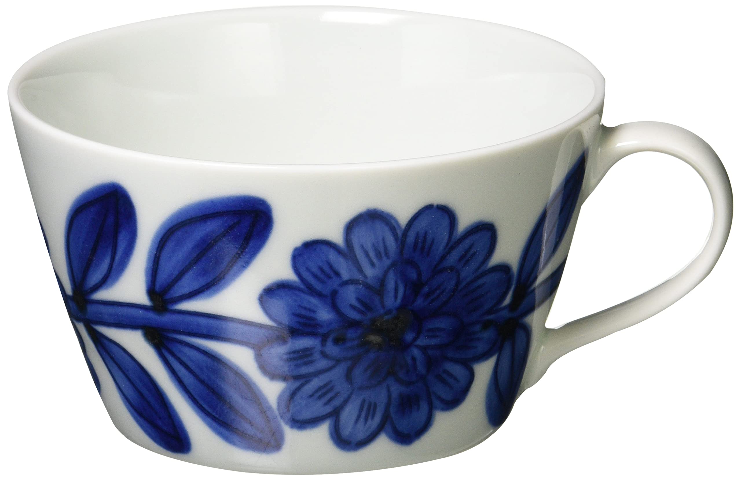 

Hasamiyaki Nishiyama Kiln Daisy Mug Cup Diameter x Height 6cm Capacity 260ml Porcelain Microwave Safe Dishwasher Safe Made in Japan 24324 Approx. 10.5 синий