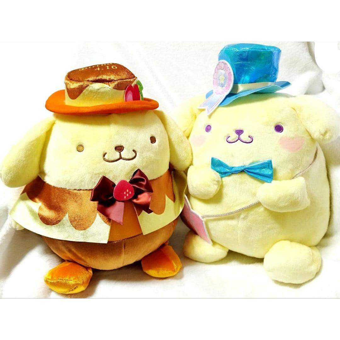 Pompompurin stuffed toy 2-piece set Happy Birthday! Sparkling fairy tale