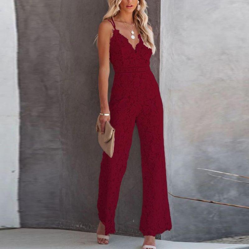 Summer Casual Lace Jumpsuit Woman Summer Casual Lace Jumpsuit Female