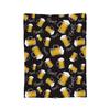 Beer Mug Pattern Blankets Flannel Spring/Autumn   Multifunction Super Soft Throw Blankets for Bed Office Rug Piece