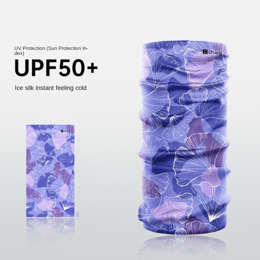 Natural Scene Riding Mask Ice Silk Sun Protection Face Cover Hair Band Sunscreen Face Mask Fishing