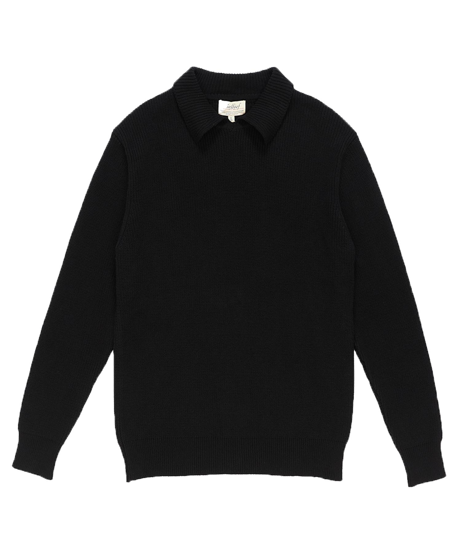 Belief Essential Collar Jumper (Black) Black/L