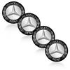 4Pcs 56MM Car Wheel Center Hub Caps Rim Caps Covers Emblem For Mercedes Benz AMG GLC GLE CLA W204 W205 W203 W211 W212 W213