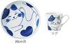 Cat's Pottery Nekochigura (Mike) 7-piece Tableware Set, Lightweight (usukaru) Tableware, Made In Japan, Mino Ware
