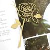 Rose Bookmark Metal Hollow Delicate Book Marks for Men Women Adults Gifts Books Paper Office Supplies