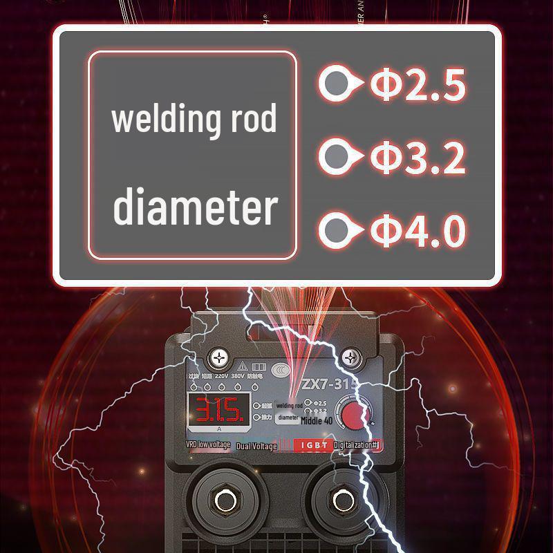 Delixi 315 Dual Voltage 220V/380V Industrial-Grade Automatic Welder for Household and Small-Scale Use