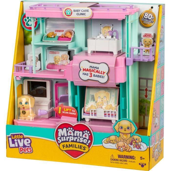 Clinique vétérinaire - LITTLE LIVE PETS - Mama Surprise - Accessoires inclus - Naissance magique