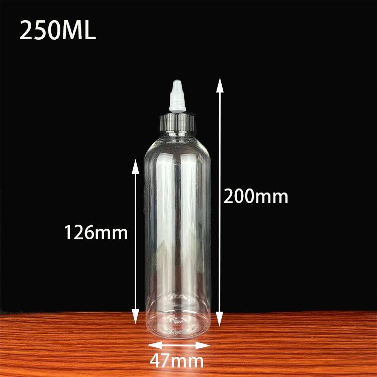 30, 50, 100ml Transparent PET Travel Bottle with Rotary Cap and Nozzle