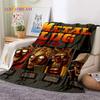 Metal Slug Classico Gioco Retro Cartone Animato Morbida Coperta in Flanella per Letti Camera da Letto Divano Picnic, Coperta da Viaggio per Coprire Tempo Libero all'Aperto