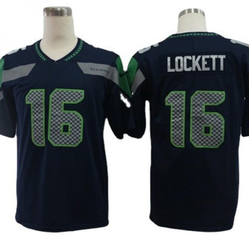 Seattle Seahawks Retro Embroidered Football Jersey Training Tee Men Women - Cotton Blend Athletic Top