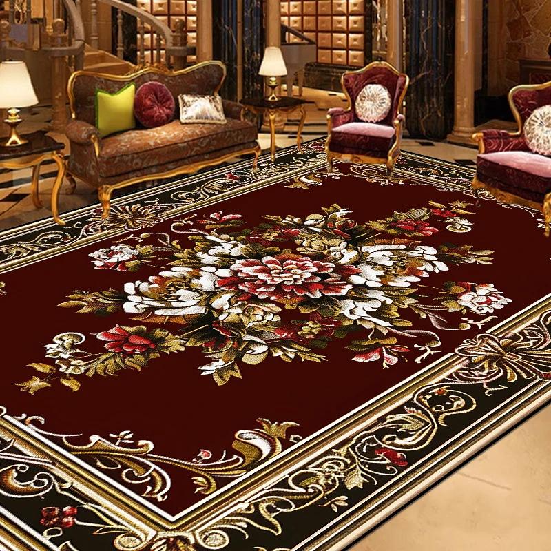 Prachtig Retro Europees Tapijt Woonkamer Grote Oppervlakte Decoratie Bankgebied Vloerkleden voor Slaapkamer Garderobe Antislip Vloermatten
