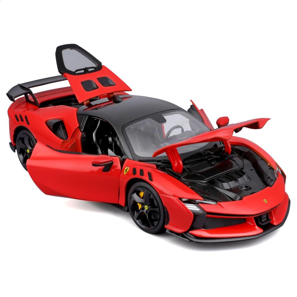 Bburago 1/18 Scale Ferrari SF90 XX Stradale Red / Diecast Model Car, Finished Model, 18-16020