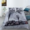 Car Series Printed Bedding Single Double Bed Full Size Pillowcase and Quilt Cover 2 or 3 Comfortable Home Decoration for Boys and Men Car Lovers Room