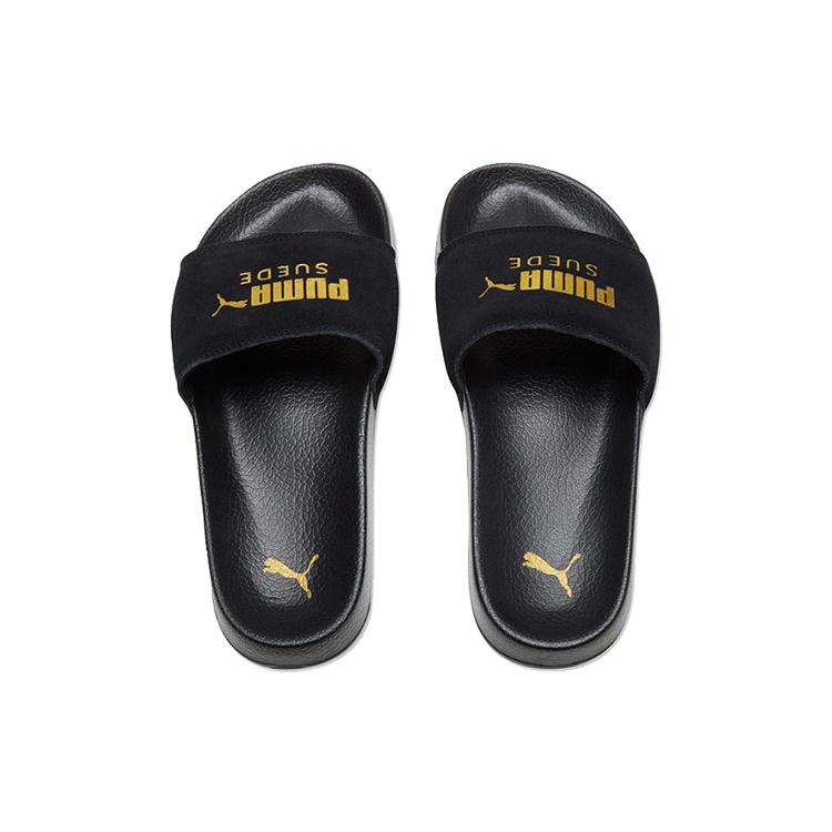 PUMA Leadcat Suede Slide 'Black Team Gold' Men's 365758-01