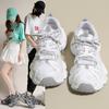 Neue dicke Sohle Riemen Dad Shoes Frühling und Sommer Füße zeigen kleines Spinnennetz atmungsaktive lässige Sneaker